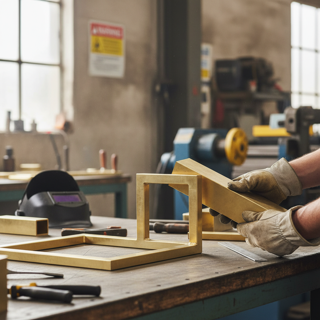 Premium Plain Finish Brass Square Tube 31.7mm x 31.7mm x 1.6mm with High Tensile Strength and Corrosion Resistance