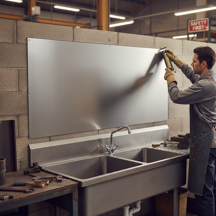 Premium Dull Polished Stainless Steel Sheet 2000mm x 1000mm x 2mm - High Corrosion Resistance for Architectural and Commercial Use