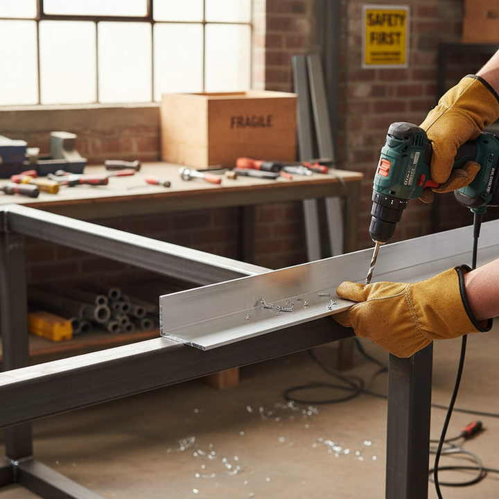 Premium Heavy Duty Aluminium Unequal Angle 76.2mm x 25.4mm x 6.3mm for Structural Applications