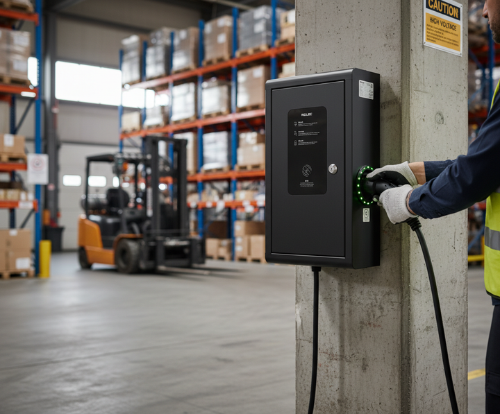 Premium Intelligent EV Charging Unit with Dynamic Load Balancing and Up to 22kW Output