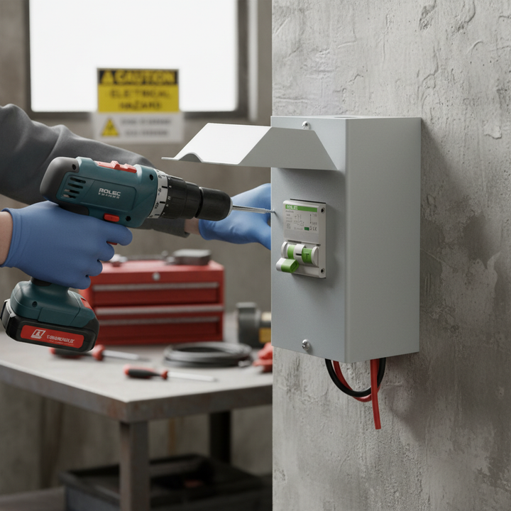 Premium Metal Enclosure for RCBO - External Housing with Compact Dimensions for Efficient Installation