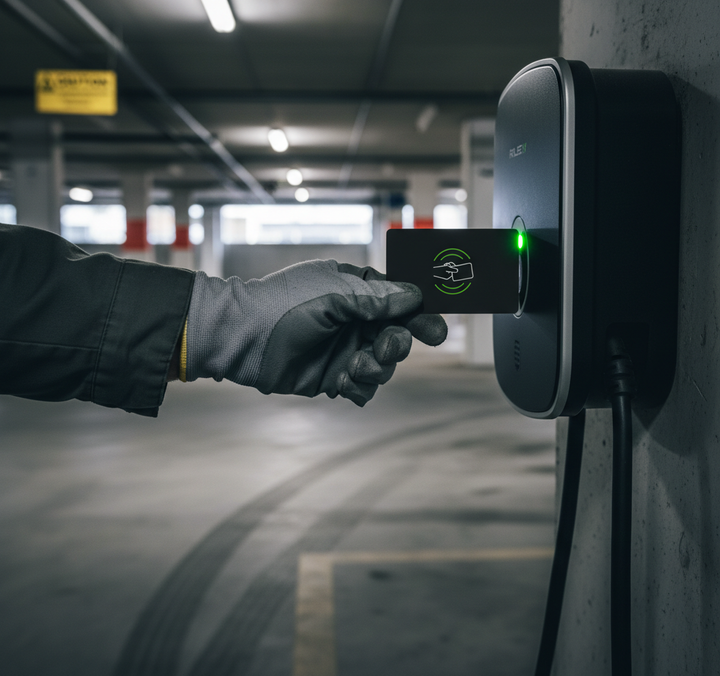 Premium RFID Card for Smart Charging Solutions in Workplaces and Fleets - High-Quality Professional Grade for Industrial and Commercial Applications