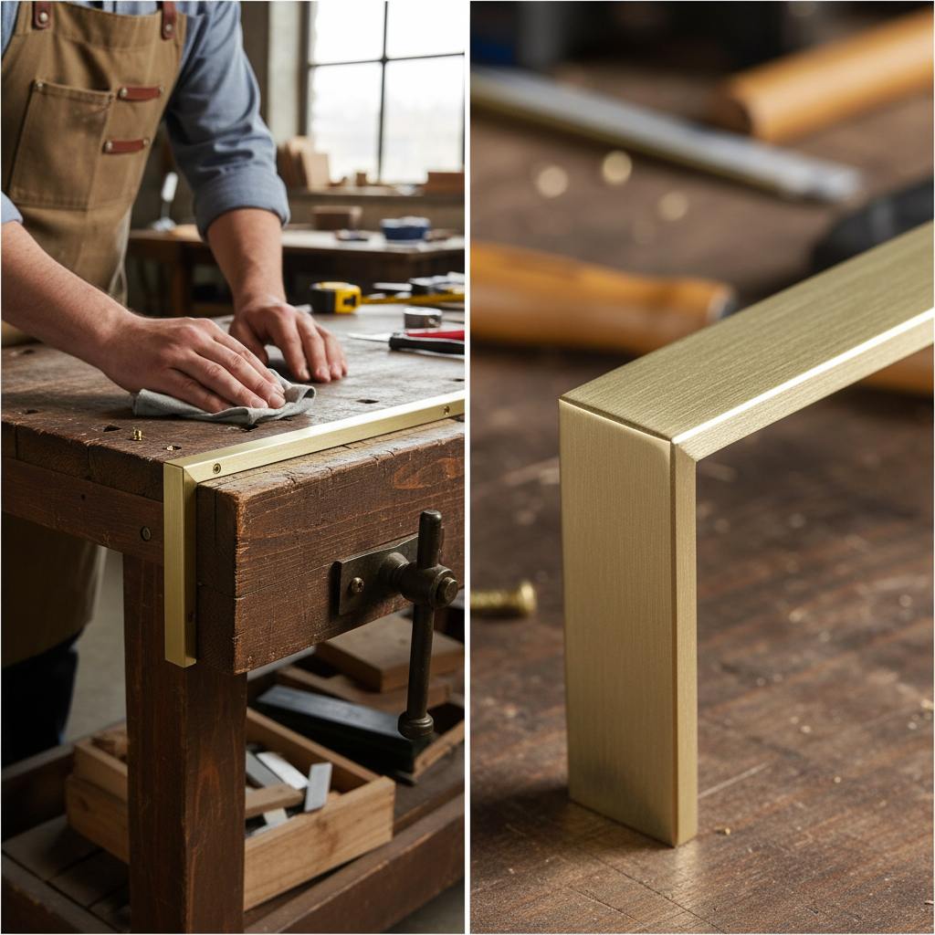 Brass Angle 25.4 × 19 × 3.2 mm (1″ × 3/4″ × 1/8″) – photo 1 of 2