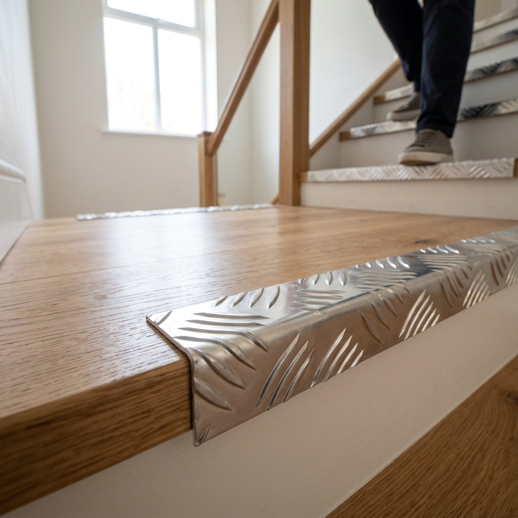 Aluminium Angle 2mm Thick Five Bar Tread Plate - Cut to Size 2 mm – photo 1 of 2