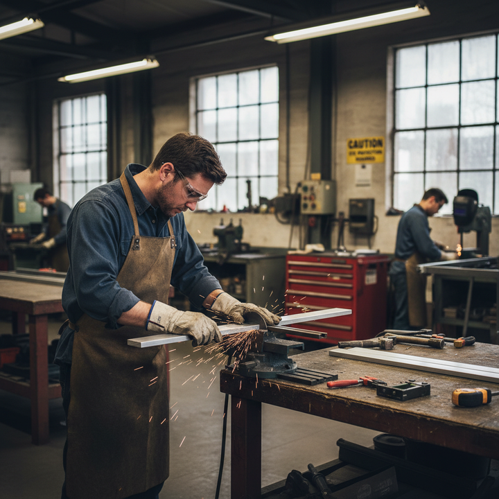 Premium Structural Grade 6082 T6 Aluminium Flat Bar 80mm x 10mm - High Strength Alloy for Heavy Duty Applications