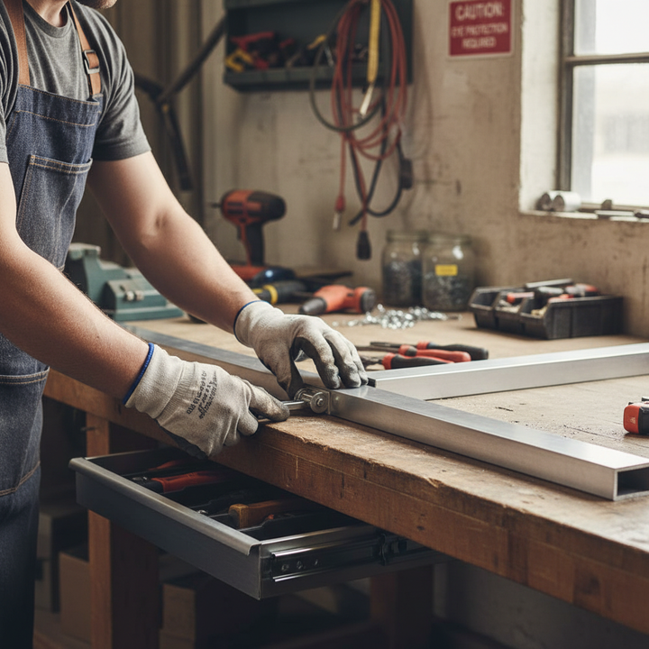 Professional Brushed Polished Aluminium Channel 38.1mm x 38.1mm x 3.2mm - High Corrosion Resistance for Architectural Applications