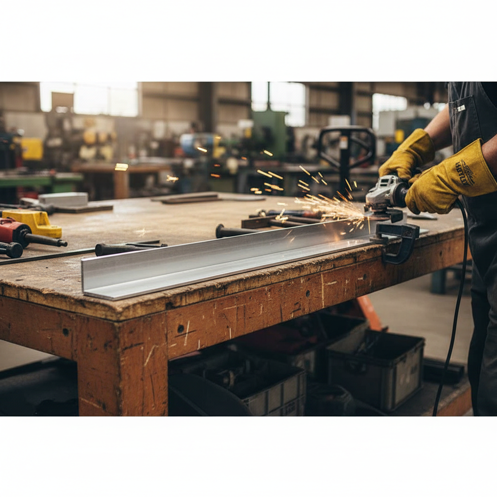 Premium Heavy Duty Aluminium Unequal Angle 101.6mm x 50.8mm x 3.2mm for Structural Applications 101.6 × 50.8 × 3.2 mm (4″ × 2″ × 1/8″) – photo 2 of 2
