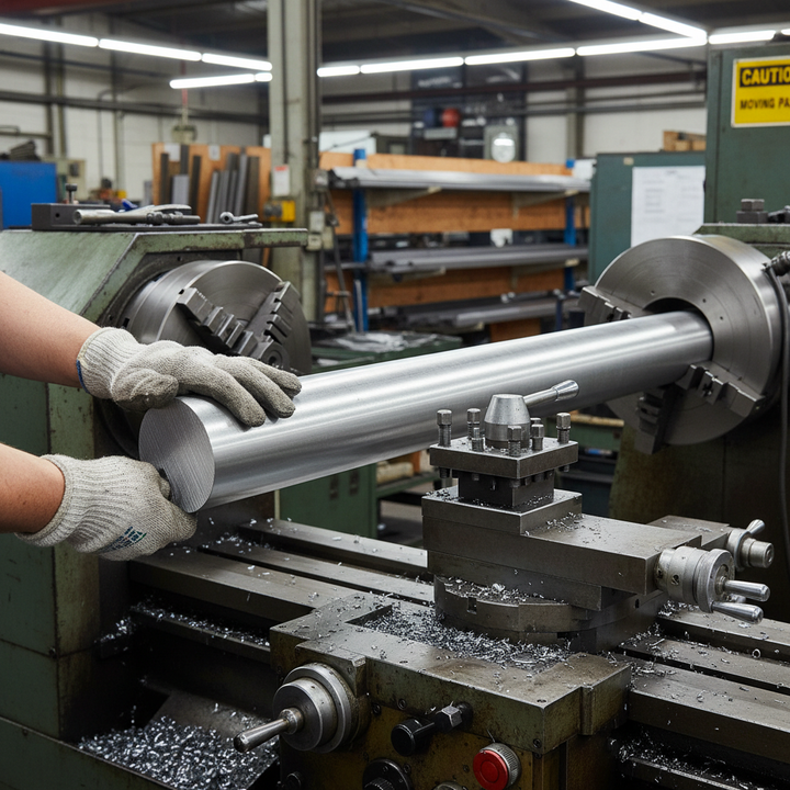 Premium 133.3mm Diameter Plain Finish Aluminium Round Bar - Structural Grade 6082 T6 for High-Stress Applications