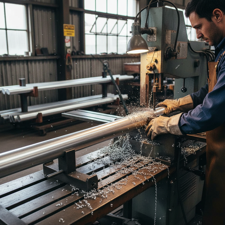 Premium Heavy Duty Aluminium Round Bar 120.6mm Diameter - High-Strength Structural Grade 6082 T6 for Engineering Applications