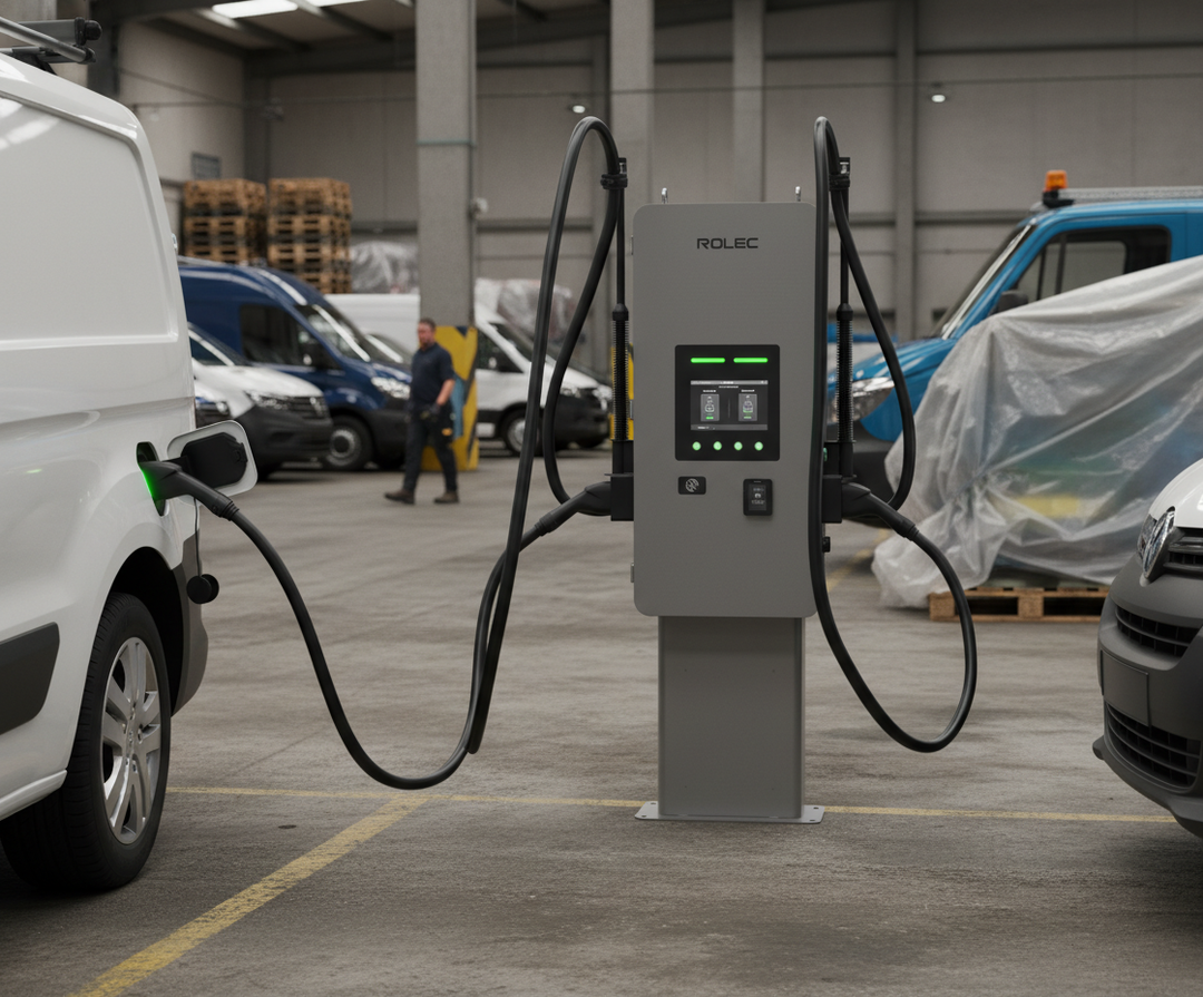 High-Performance Intelligent Rapid EV Charging Station with Dual Outputs, 80kW Power, and 10.1" HD Interface