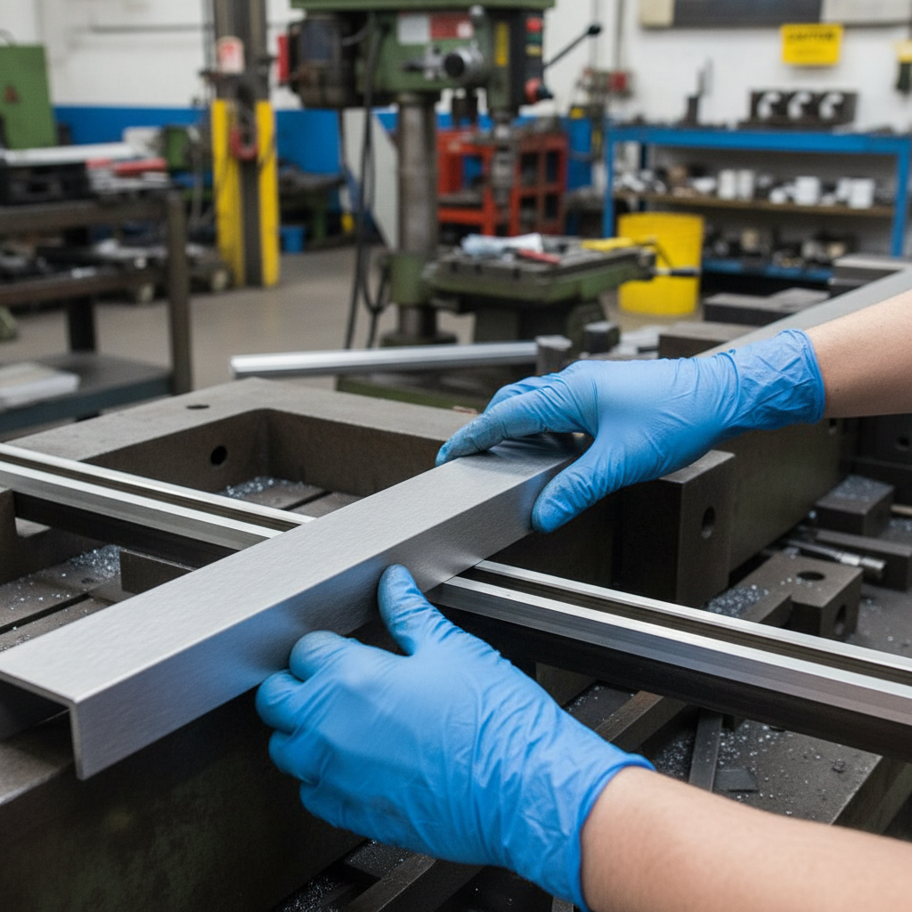 Premium 10mm x 10mm x 2mm Brushed Polished Aluminium Channel for Architectural Applications