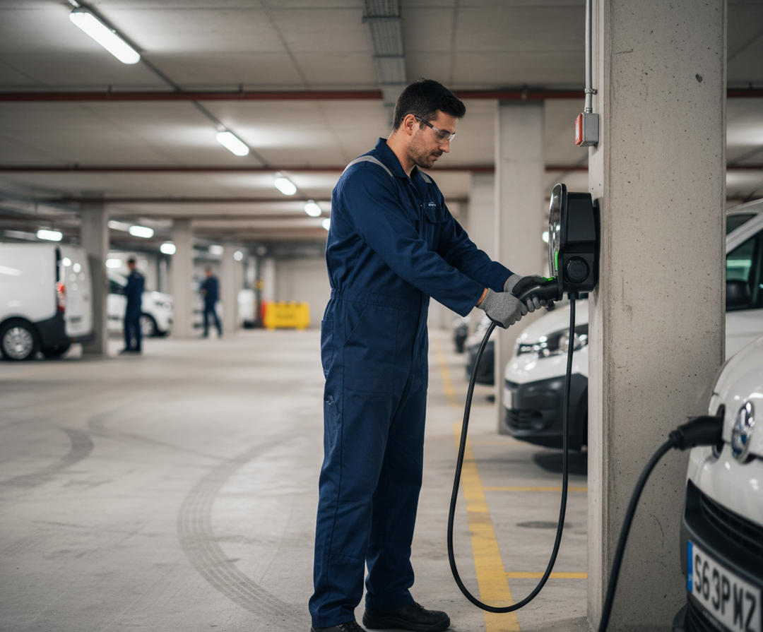 Premium Intelligent EV Charging Unit with Up to 7.4kW Output, Dual Outlets, and Smart Features for Home and Business