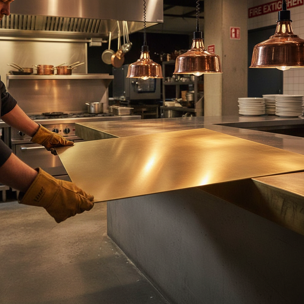 Premium 2000mm x 1000mm x 1.5mm Brushed Polished Brass Sheet - High Purity, Corrosion Resistant, and Ductile for Various Applications