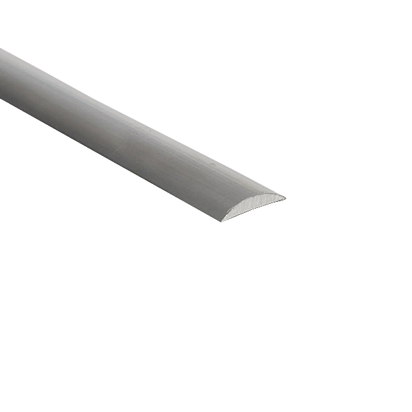 Half Round Aluminium Moulding Bar 19mm x 4.8mm Mill Finish - Corrosion-Resistant Profile for DIY and Construction Projects