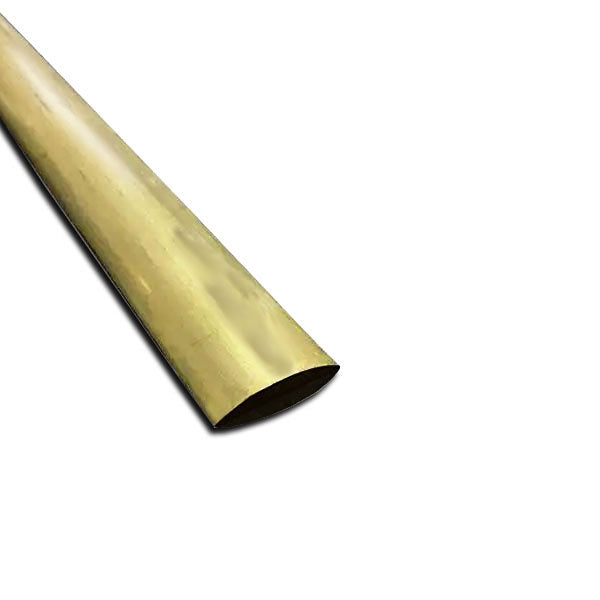 Brass Half Round Moulding Mill Finish 38.1mm x 6.3mm (1 1/2" x 1/4") - Durable Trim, CZ130 Brass, Corrosion Resistant, Decorative Edging, Linear Metre 38.1 × 6.3 mm (1 1/2″ × 1/4″) – photo 1 of 1