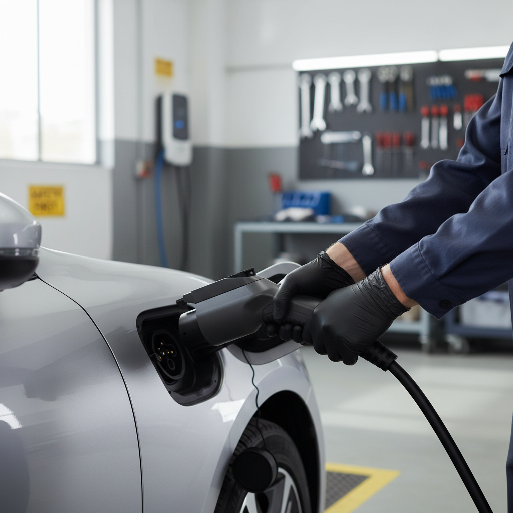 Professional Type 1 (J1772) Electric Vehicle Charging Plug for High-Performance Charging Solutions  – photo 1 of 2