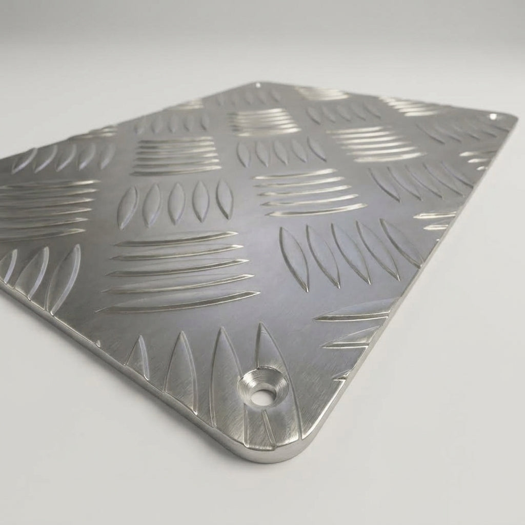 Aluminium Chequer Plate Kick Plate – Custom Cut to Size (view 2)