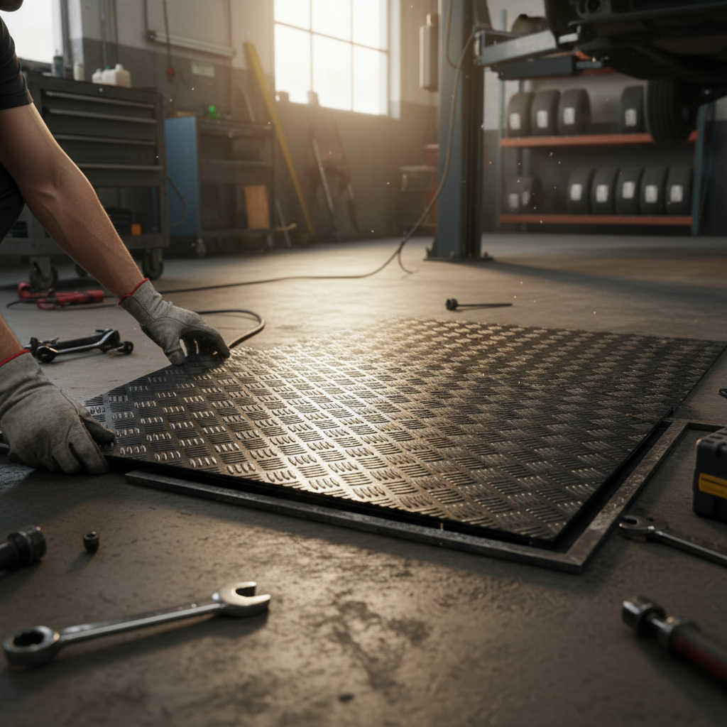 Premium Heavy Duty Aluminium Chequer Plate 2000mm x 1000mm x 4.5mm for Flooring and Trailers with Five Bar Tread Design