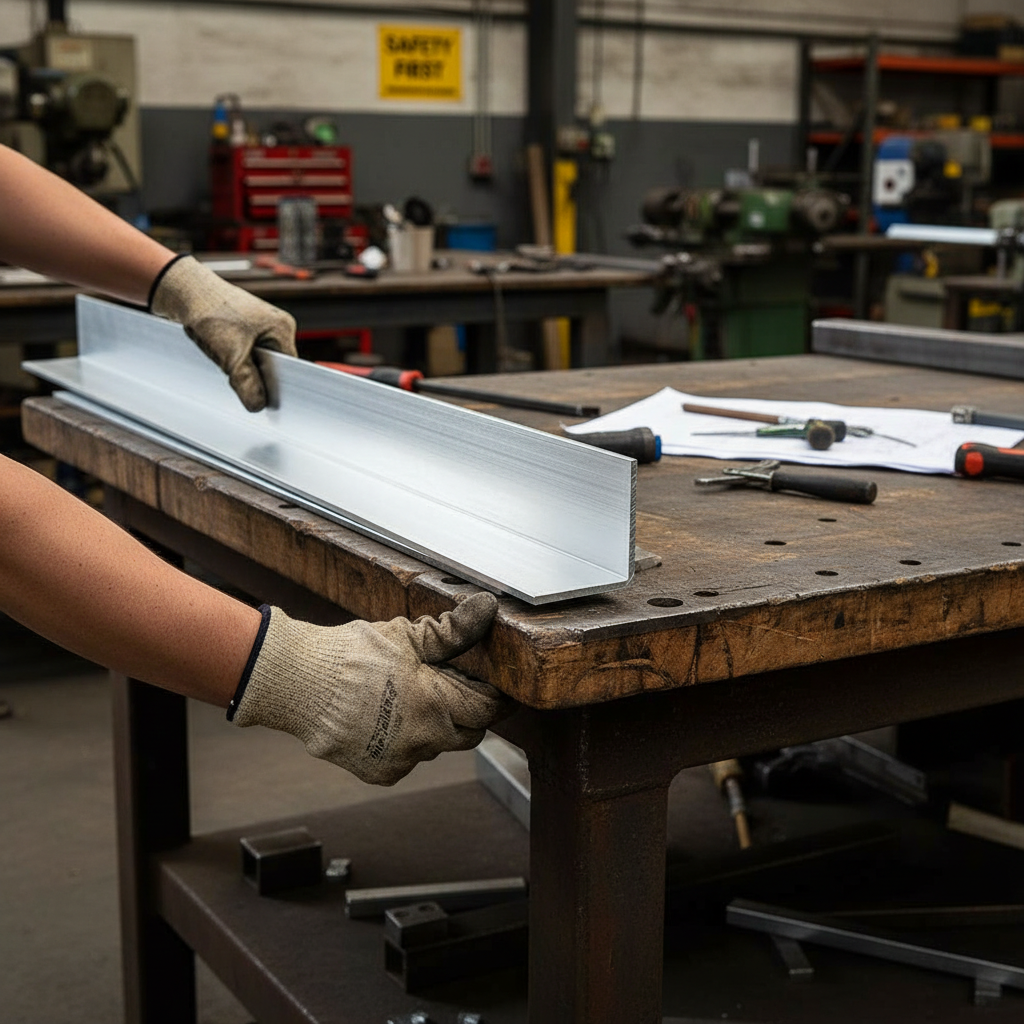 Premium Heavy Duty Aluminium Angle 101.6mm x 101.6mm x 9.5mm for Structural Applications