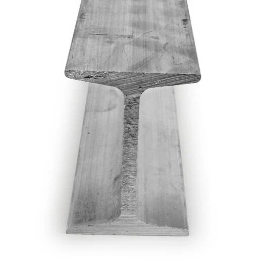Aluminium I-Beam 152.4mm x 76.2mm x 6.3mm x 9.5mm Mill Finish Corrosion Resistant, Strong for Construction & Engineering