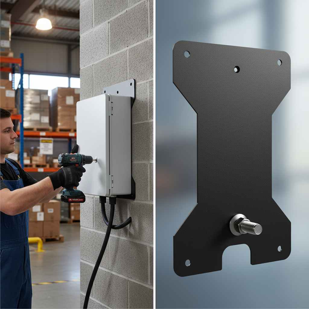 Premium Heavy Duty WallPod Mounting Plate - 3mm Powder Coated Steel with UV Stabilized Screen Print