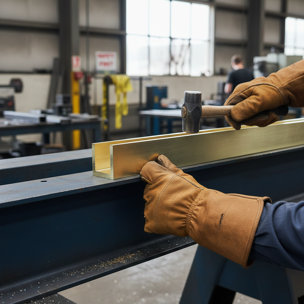 Premium Plain Finish Brass Channel 19mm x 19mm x 1.6mm for Finishing Edges and Model Making