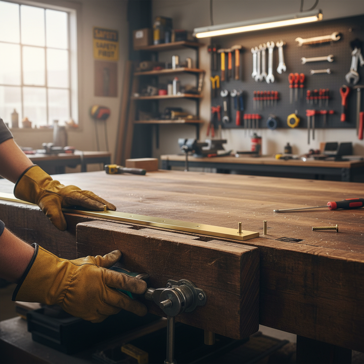 Premium Heavy Duty Brass T-Section 38.1mm x 38.1mm x 3.2mm for Decorative Applications