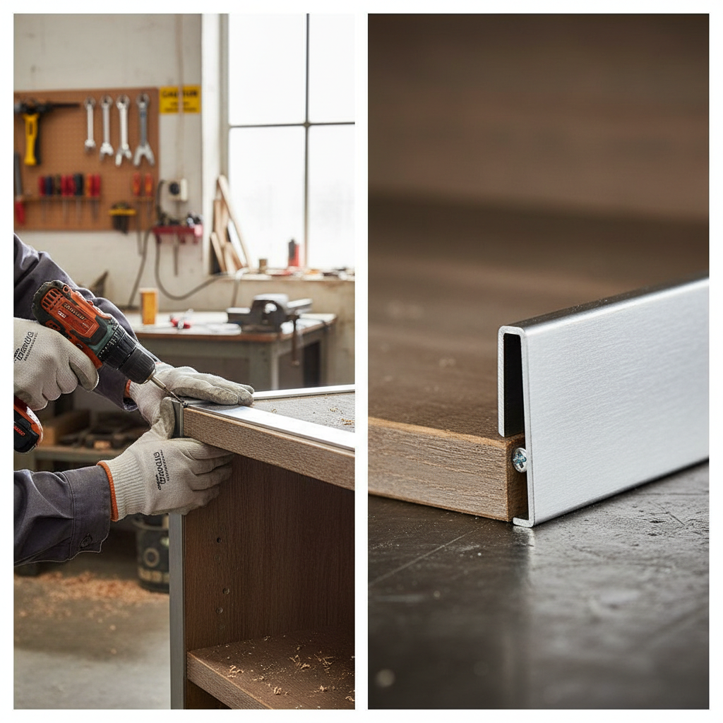 Premium Heavy Duty Brushed Polished Aluminium Angle 9.5mm x 9.5mm x 1.6mm for Architectural & Commercial Applications