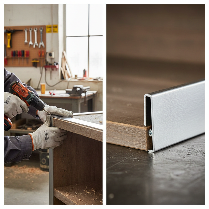 Premium Heavy Duty Brushed Polished Aluminium Angle 9.5mm x 9.5mm x 1.6mm for Architectural & Commercial Applications