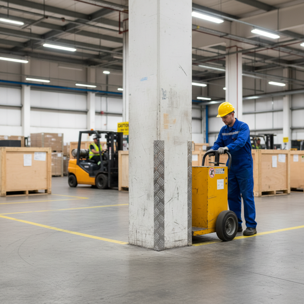 Premium Chequer Plate Wall Corner Protector - 25mm x 25mm x 2mm for High Durability and Grip in Heavy Usage Areas