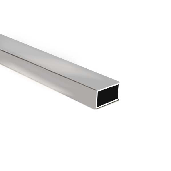 Aluminium Box Section Mill Finish 25.4mm x 12.7mm x 1.6mm Corrosion-Resistant, Fair Weldability, Structural Profile 25.4 × 12.7 × 1.6 mm (1″ × 1/2″ × 16swg) – photo 1 of 1