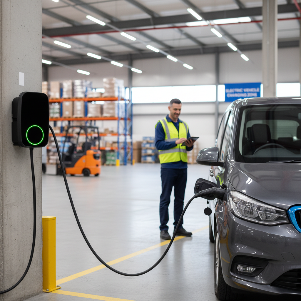 Premium 22kW Smart EV Charger with Tethered Lead, Adjustable Power Ratings and Wi-Fi Control for Home Charging