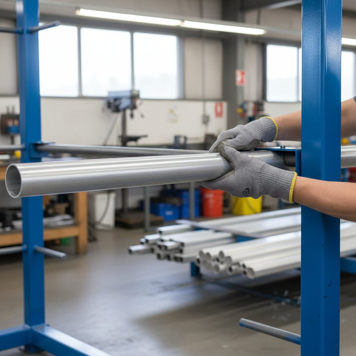 Premium Heavy Duty Aluminium Round Tube 69.9mm x 6.3mm - High Strength, Corrosion Resistant, Alloy Grade 6082 T6