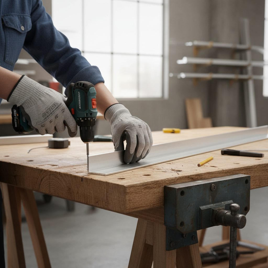 Premium Heavy Duty Aluminium Unequal Angle 25.4mm x 19mm x 1.6mm - High Corrosion Resistance and Good Mechanical Strength