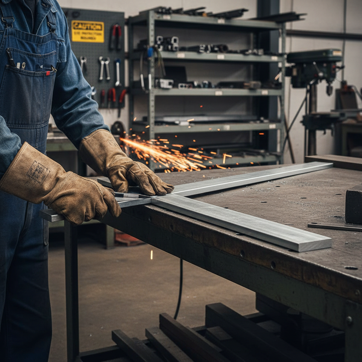 Premium 101.6mm x 6.3mm Plain Finish Aluminium Flat Bar - High-Performance Structural Grade 6082 T6 with Enhanced Strength and Corrosion Resistance