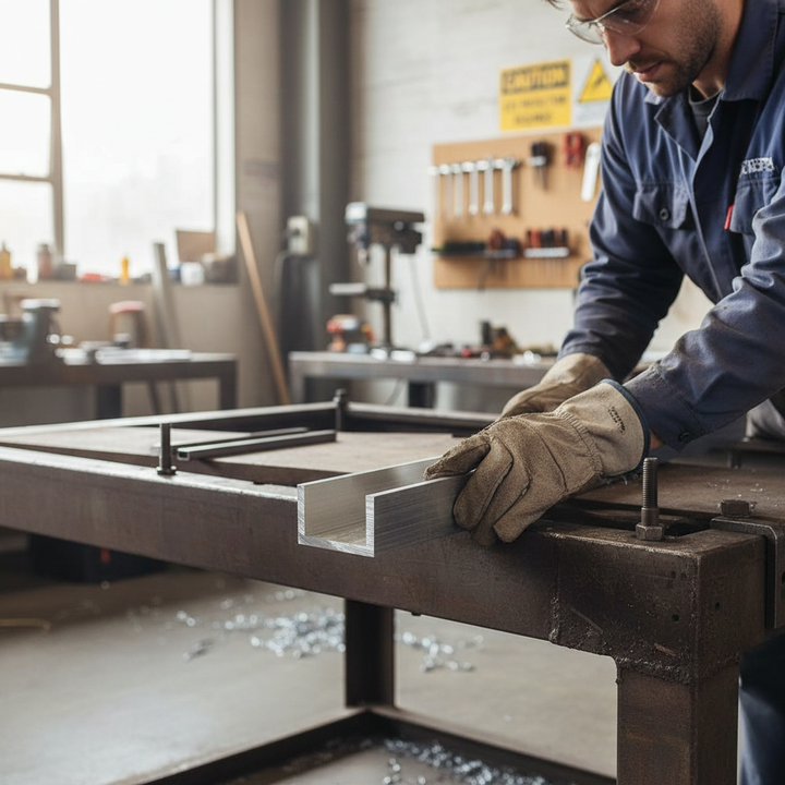 Premium Structural Aluminium Channel 50.8mm x 38.1mm x 6.3mm - High-Performance Grade 6082 T6 for Heavy Load Applications