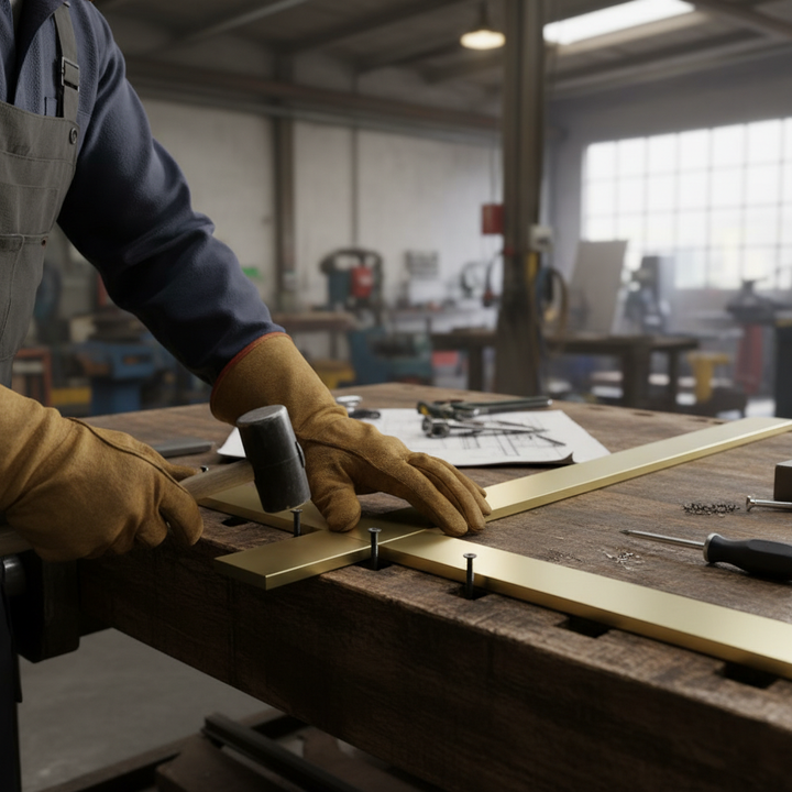 Premium 19mm x 3.2mm Plain Finish Brass Flat Bar with High Corrosion Resistance and Ductile Properties