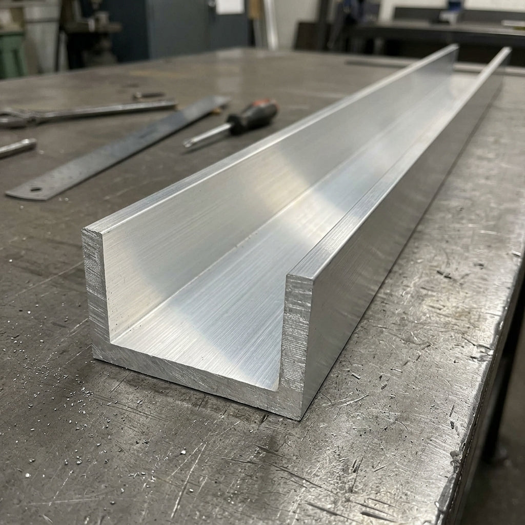Aluminium U-Channel Profile 152.4mm x 76.2mm x 9.5mm x 12.7mm 152.4 × 76.2 × 9.5 × 12.7 mm – photo 1 of 2