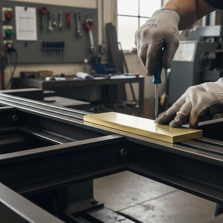 Premium 31.8mm x 12.7mm Brass Flat Bar - High Corrosion Resistance and Ductile Alloy with Excellent Machinability