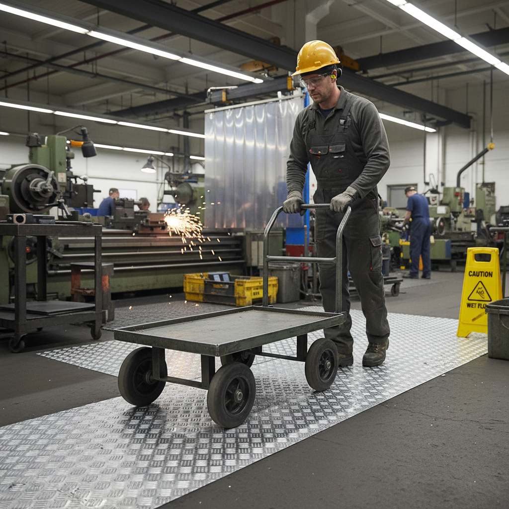 Premium Aluminium Chequer Plate 2000mm x 1000mm x 2mm - Heavy Duty Five Bar Tread Plate for Flooring and Trailers