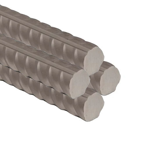 Stainless Steel Reinforcing Bar 12mm Diameter Mill Finish Corrosion Resistant Excellent Weldability Ideal for Construction - Linear Metre
