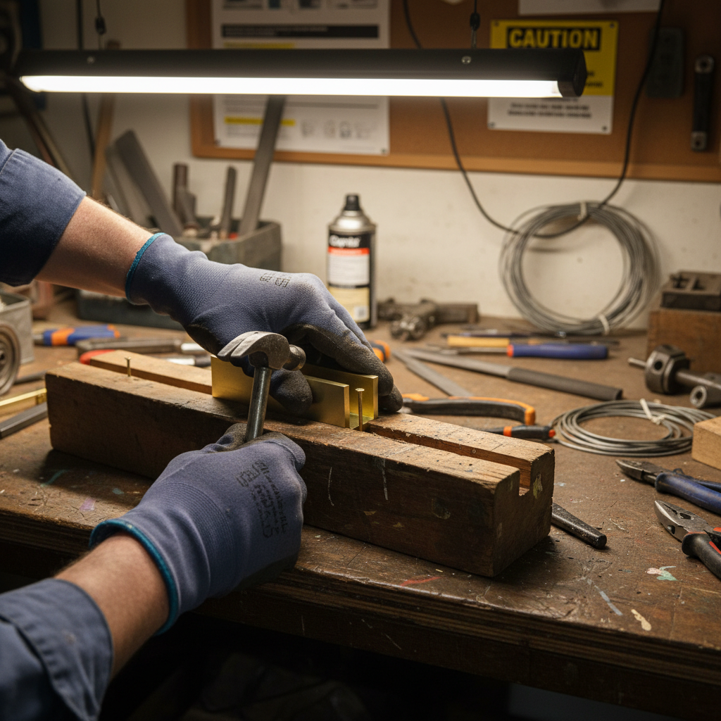 Premium Plain Finish Brass Channel 25.4mm x 25.4mm x 3.2mm for Edging and Model Making