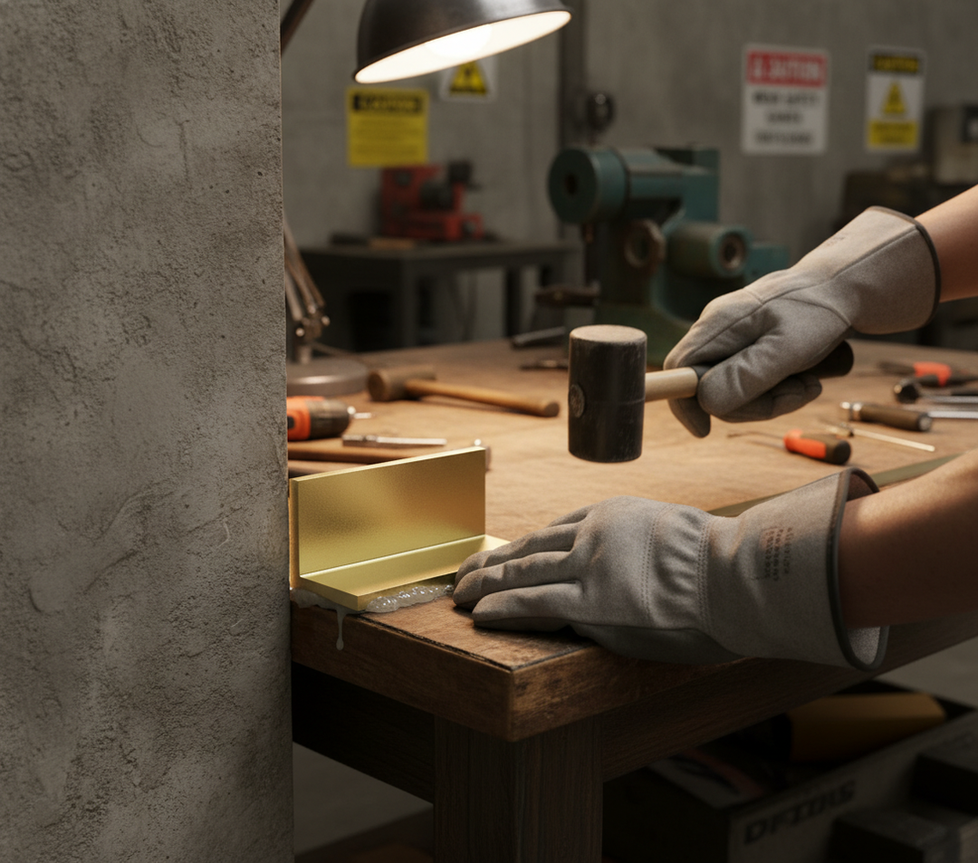 Premium Plain Finish Brass Angle 22.2mm x 22.2mm x 3.2mm - High-Performance Duplex Brass for Decorative Applications