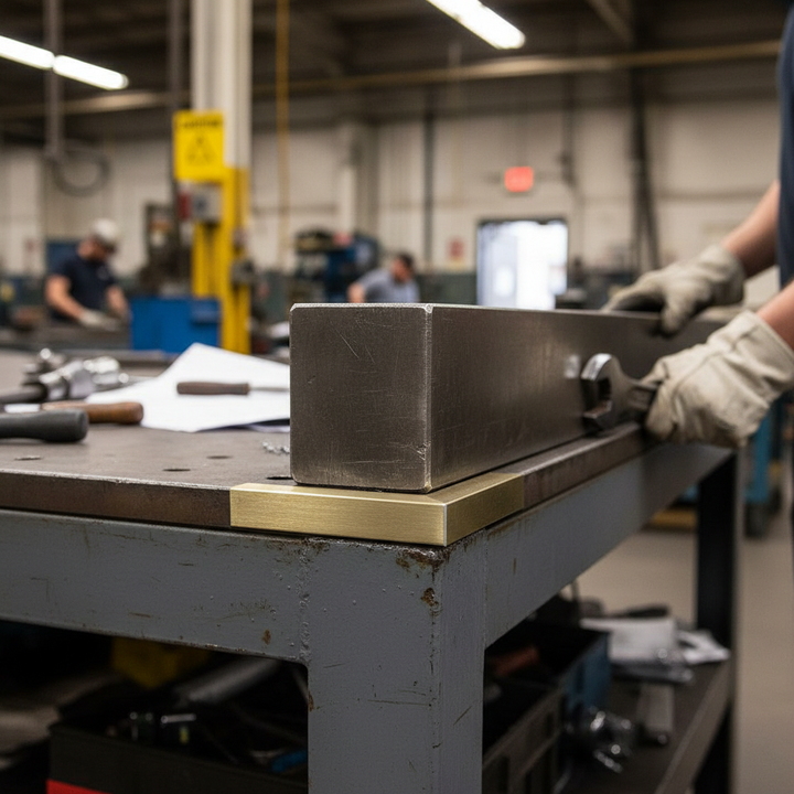 Premium Brushed Polished Unequal Brass Angle 38.1mm x 19mm x 3.2mm - High-Performance Alloy with Corrosion Resistance