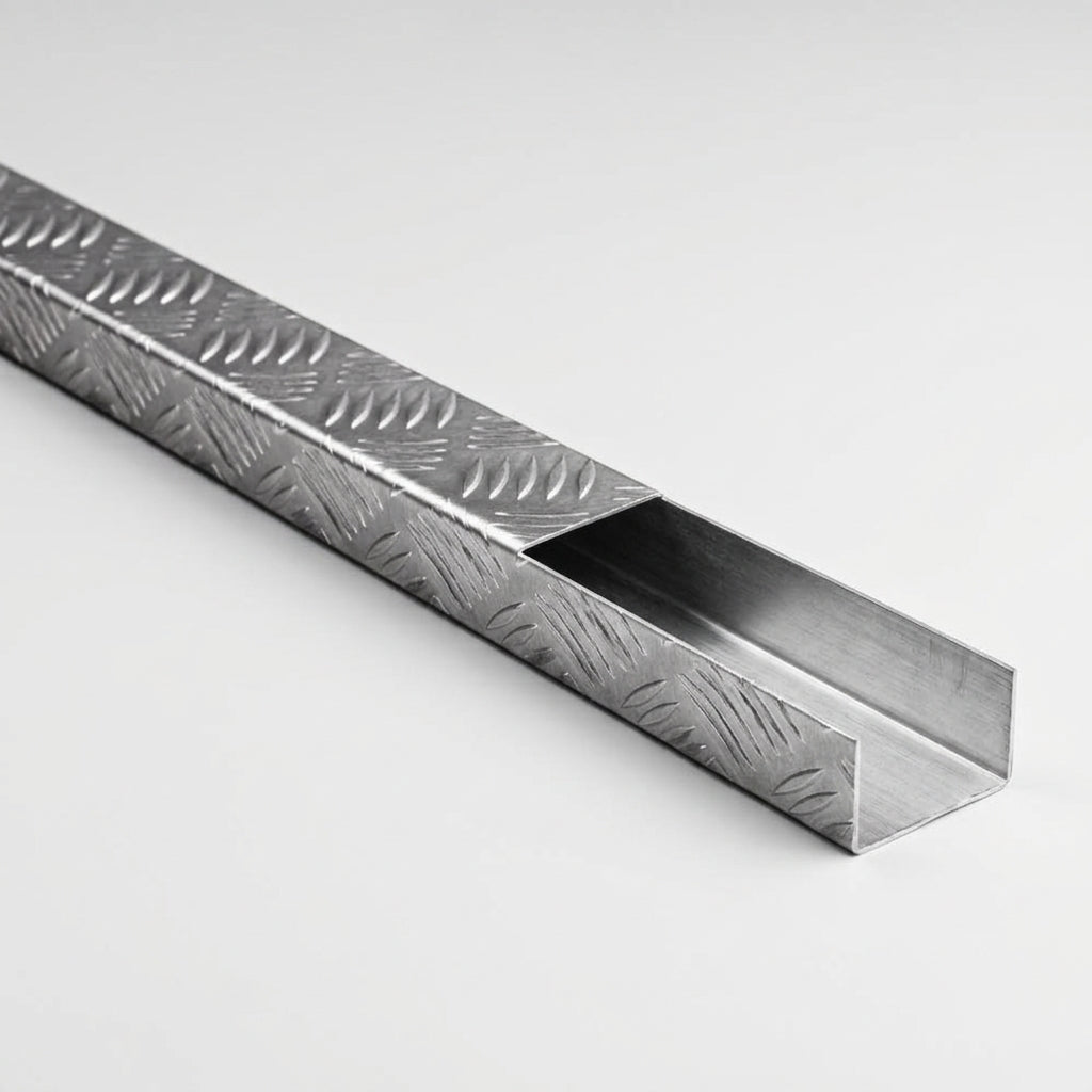 Chequer Plate Channel 2mm Folded - Cut to Size (view 2)
