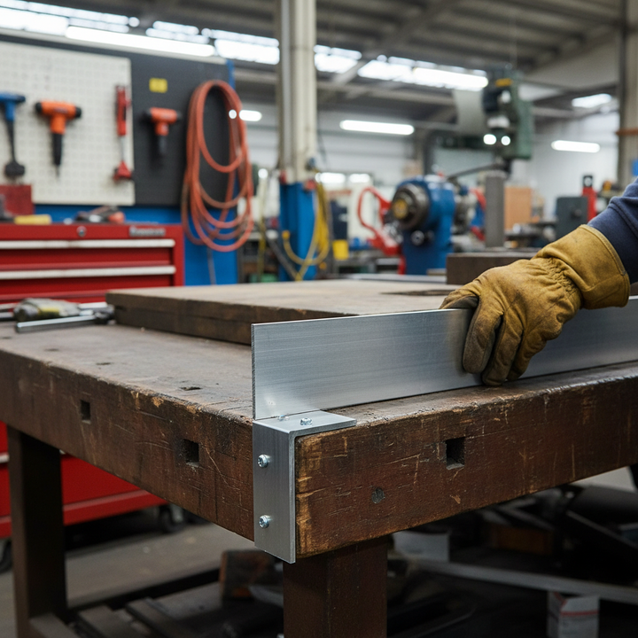 Premium Heavy Duty Aluminium Angle 57.2mm x 57.2mm x 6.3mm for Structural Applications