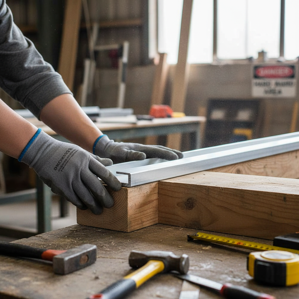 Premium Heavy Duty 101.6mm x 50.8mm x 6.3mm Aluminium Channel for Structural Applications 101.6 × 50.8 × 6.3 mm (4″ × 2″ × 1/4″ × 5/16″) – photo 1 of 2