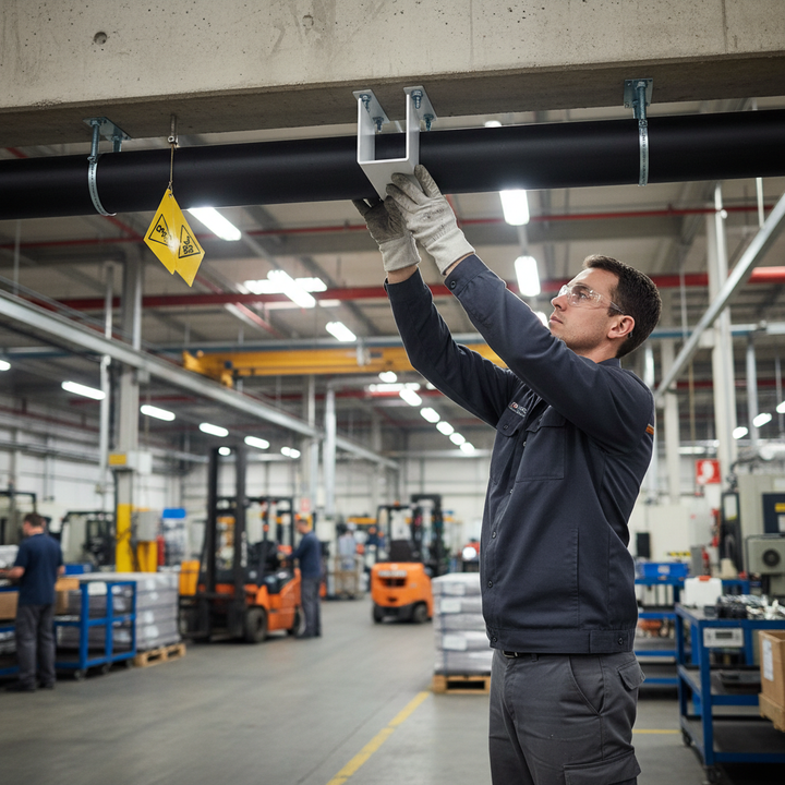 Premium White Painted Aluminium Tube Mount - Durable 6063 T6 Grade for Versatile Applications