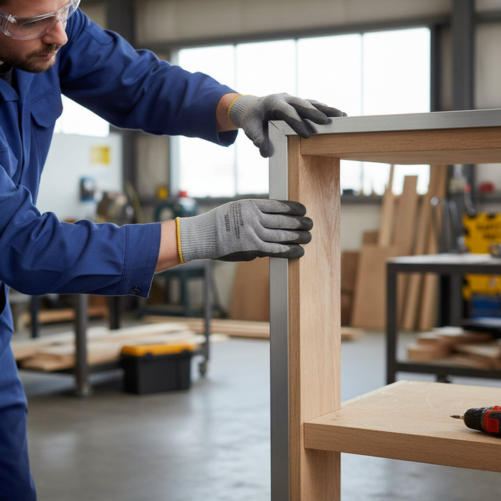 Premium Heavy Duty Brushed Polished Aluminium Angle 25mm x 25mm x 3mm for Structural Applications