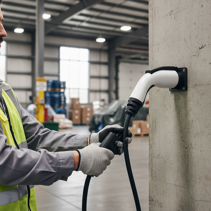 Premium Type 1 J1772 Wall Mount Charge Gun Holster - Lightweight and Easy to Install for J1772 Cables